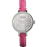 Coach Watch - Miranda Signature Scribble Stainless Silver Pink Punch Wrist Watch W496