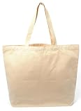 Heavy Cotton Gussetted Grocery Tote Bag