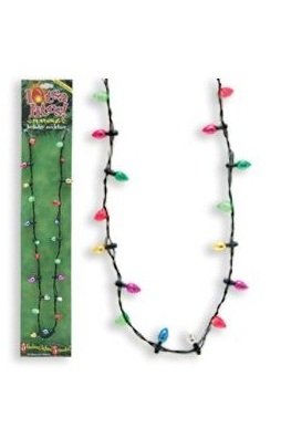 Lotsa Lites Christmas Holiday Flashing Light Bulbs Necklace (sold individually)