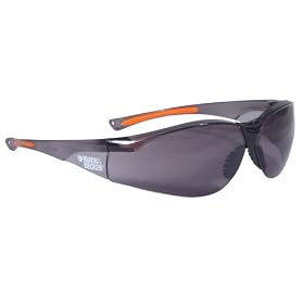 Black and Decker BD250-2C High Performance Lightweight Safety Eyewear, Smoke Lens by Black & Decker