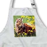 Cats - Cat In The Flower Field - Aprons