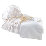 Egyptian Cotton White Moses Basket