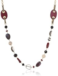 The SAK Bead Leather Bordeaux Necklace, 30"