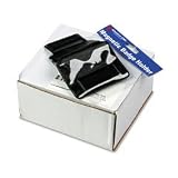 Advantus 75475 Magnetic badge id holders, horizontal, 4x2-3/4, black, clear pocket, 12 per pack