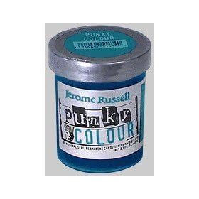 Jerome Russell Semi Permanent Punky Colour Hair Cream 3.5oz Turquoise # 1440