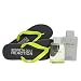 Kenneth Cole Reaction for Men Gift Set -- 3.4 Oz EDT Spray & 10.0 Oz Hair & Body Wash & Flip Flops