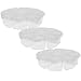 Paylak Set of 3 Multipurpose Sectioned Circle Shaped Bead Jewelry Supply Organizer