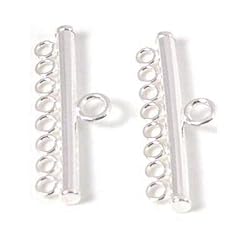 2 8 Strand Connector Necklace Parts Sterling Silver