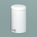 Witt 2270WH Stainless Steel Step On Can Biohazard Waste Container with Galvanized Liner, 7gal Capacity, 11" Diameter x 21" Height, White