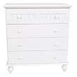 Delta Shaker 4-Drawer Dresser - White Delta Shaker 4-Drawer Dresser - White