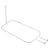 Zenith 34941 Hoop Shower Rod, White