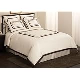 Corinth Queen Size Comforter Set Ivory by Pem America - Cornith