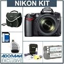 Nikon D90 Digital SLR Camera/ Lens Kit, with AF-S DX NIKKOR 18-105mm f/3.5-5.6G ED VR Lens, 8GB SD Memory Card,Spare EN-EL3e Lithium-Ion Rechargeable Battery, Slinger Camera Bag, USB 2.0 SD Card Reader, Professional Lens Cleaning Kit