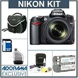 Nikon D90 Digital SLR Camera/ Lens Kit, with AF-S DX NIKKOR 18-105mm f/3.5-5.6G ED VR Lens, 8GB SD Memory Card,Spare EN-EL3e Lithium-Ion Rechargeable Battery, Slinger Camera Bag, USB 2.0 SD Card Reader, Professional Lens Cleaning Kit