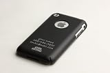 Custom Laser Engraving Apple iPhone 1G Soft Polycarbonate Slim fit Case -Black (Cozip Brand) Made in Korea