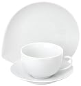 Arte Viva 112300 Kaffeeservice Grazioso 18-teilig, Design by Emilio Bilinni, Porzellan, weiß