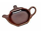 Kitchen Craft Pottery Teabag Tidy Stand- Brown