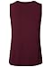 Messic Shirt Dresses for Women, Scoop Neck Casual Cotton Beach Stretch Jersey Tops Wine,M
