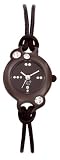 Trendy Kiss - TC3848-20 - Montre Femme - Quartz Analogique - Cadran Noir - Bracelet Cuir Noir