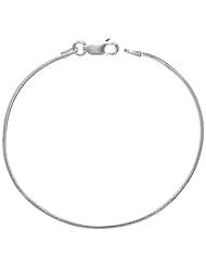 Sterling Silver Italian Octagonal Mirror Snake Chain Necklaces & Bracelets Shiny thin 1.2mm wide Nickel Free, Sizes 16 - 30 inch
