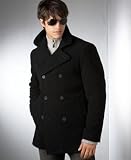 Kenneth Cole Reaction Big and Tall Eden Wool Pea Coat