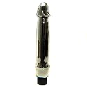 Smooth Silver Vibrating Glass Dildo Pleasure Wand