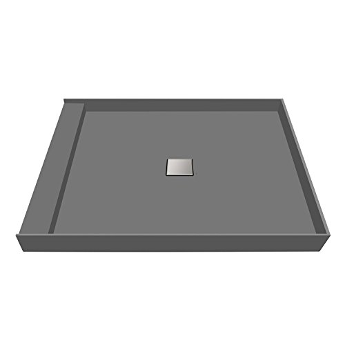 Tile Redi Single Curb Shower Pan With Tileable Center Wonder Drain 48 D