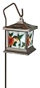Moonrays 92271 Hummingbird Style Solar Light Stained Glass Outdoor Lamp Hummingbird Stained Glass