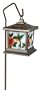 Moonrays 92271 Hummingbird Style Solar Light Stained Glass Outdoor Lamp Hummingbird Stained Glass