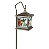 Moonrays 92271 Hummingbird Style Solar Light Stained Glass Outdoor Lamp Hummingbird Stained Glass