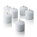 Light In The Dark White Votive Candles - Box of 12 Unscented Candles - 10 Hour Burn Time - Candles for Weddings, Parties, Spas and Decorations
