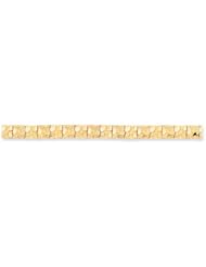 Genuine 14K Yellow Gold 9.5mm Nugget Bracelet 8 Inches 26 Grams Of Gold 100% Satisfaction Guaranteed.