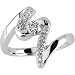 14k White Gold Moissanite Diamond Ring 4mm 1/4/ 1/10ct Sz 6 - JewelryWeb