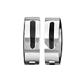 Creolen Black Line Edelstahl silber / schwarz