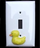 Wall Plates: Rubber Ducky Duck SINGLE SWITCHPLATE Switch Plate Cover