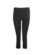 Black Seamless Capri Leggings Three Quarter Length