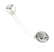 Clear Bioflex Belly Ring with Clear CZ for Pregnant Women - 14g - Sold Individually