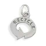 CleverSilver's Recycle Symbol Charm