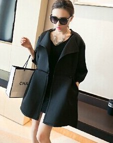 インポートピンク　importpink 海外　インポート　セレクト　ブラック　ノーカラー　コート　ジャケット　黒　大人　コンサバ　きれいめ　セール　SALE