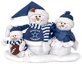 Dallas Cowboys NFL Football Plush Snowman Family Table Top Decoration