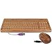 USB Real Wood Keyboard and 3-Button Optical Mouse Set