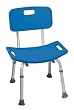 `Safety Bath Bench With Back Color: Blue