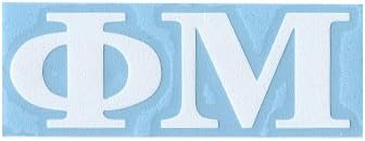 Phi Mu - White Window Decal