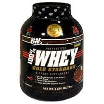 Optimum Nutrition Gold Standard 100% Whey, Double Rich Chocolate, 5.15-Pound Tub