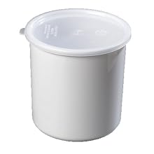 Carlisle 0302-302 Classic Crock with Lid, 2.7 Quart, White (Case of 3)