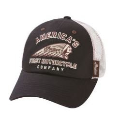Indian Motorcycle Black and White First Hat Indian Motorcycle Black and White First Hat