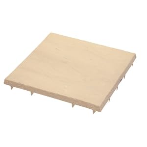 Emsco Group 2161 16-by-16-Inch Flat Rock Poly Patio Block Sandstone, 24-Pack by 