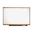 Quartet TE544MA Quartet Total Erase Marker Board, 48 x 36, White, Maple Frame, One Board per Order