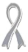 Jewelry : Solid Sterling Silver Awareness Ribbon - Gray