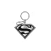 Superhero Key Chains - Superman (Black/Silver)